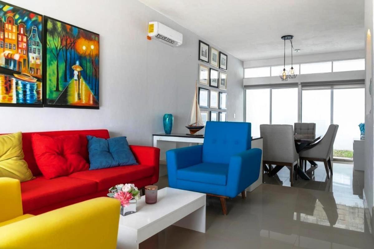 Confortable Casa En Cozumel, Condominio Con Vista Al Mar # 10 外观 照片